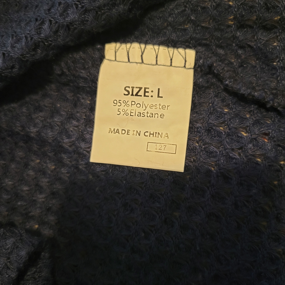 Blue Button-Up Cardigan - Picture 4 of 8